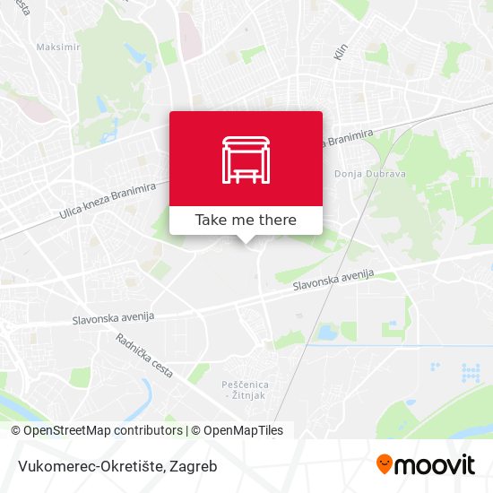 Vukomerec-Okretište map