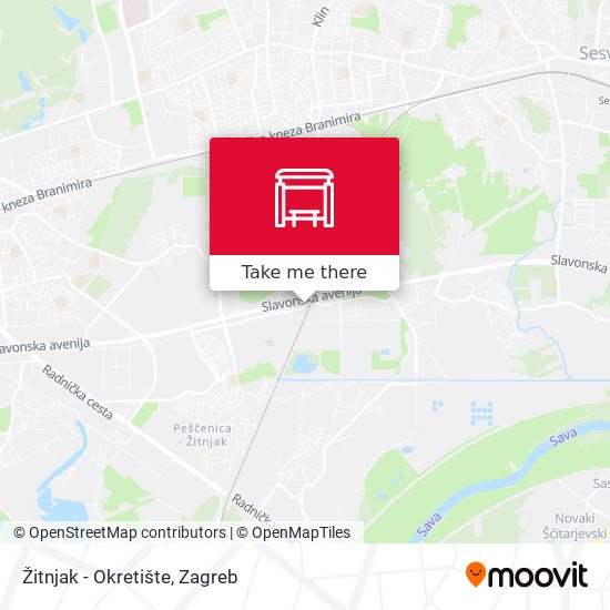 Žitnjak - Okretište map