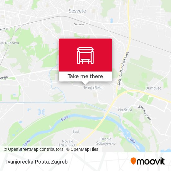 Ivanjorečka-Pošta map
