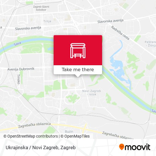 Ukrajinska / Novi Zagreb map