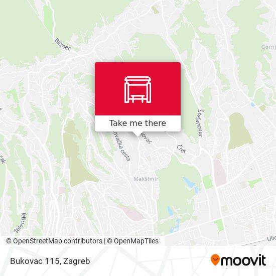 Bukovac 115 map