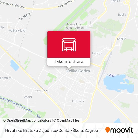 Hrvatske Bratske Zajednice-Centar-Škola map