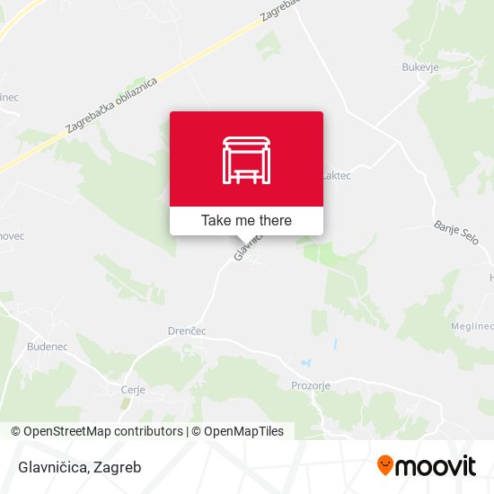 Glavničica map