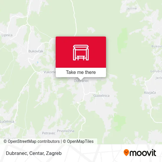 Dubranec, Centar map