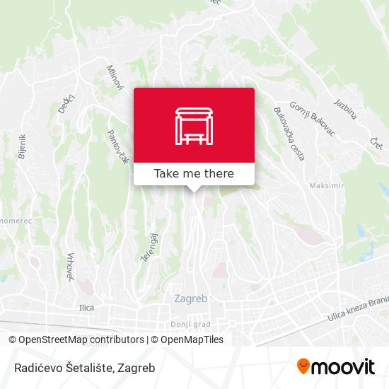 Radićevo Šetalište map