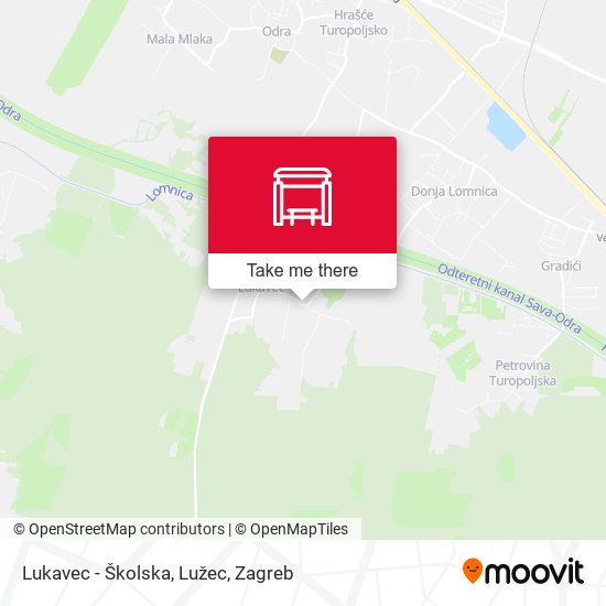 Lukavec - Školska, Lužec map