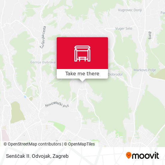 Senščak II. Odvojak map