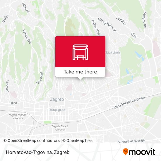 Horvatovac-Trgovina map