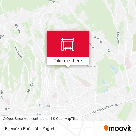 Bijenička-Bočalište map