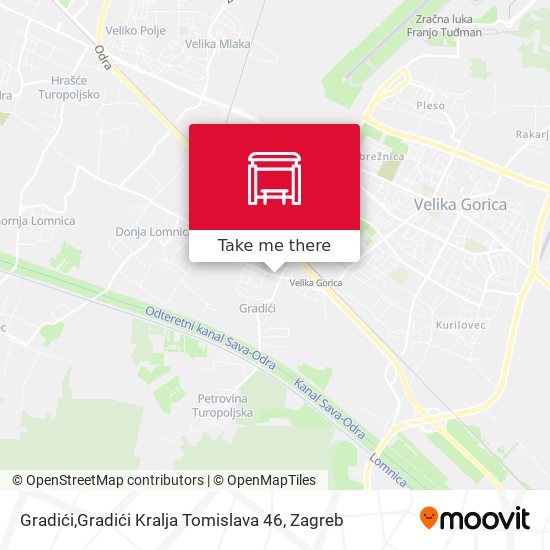 Gradići,Gradići Kralja Tomislava 46 map