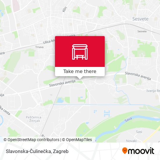 Slavonska-Čulinečka map