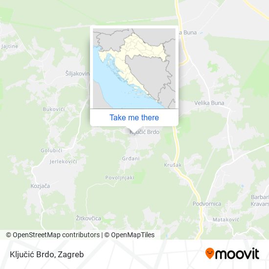 Ključić Brdo map