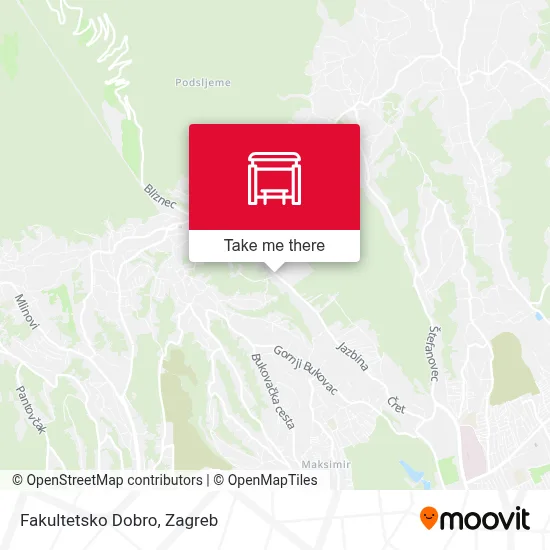 Fakultetsko Dobro map