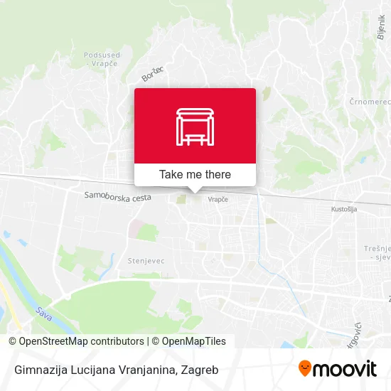 Gimnazija Lucijana Vranjanina map