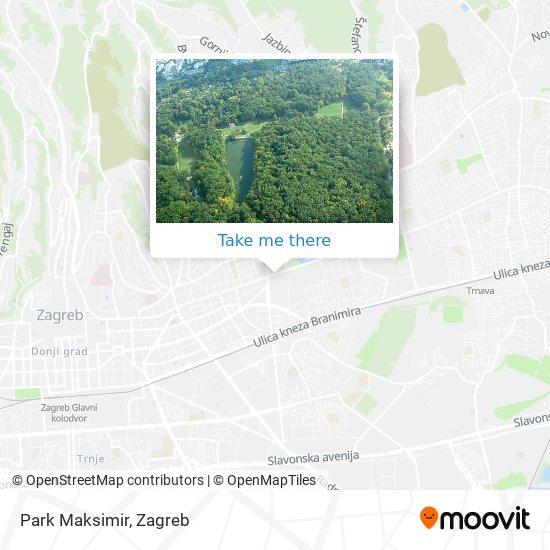 Park Maksimir map