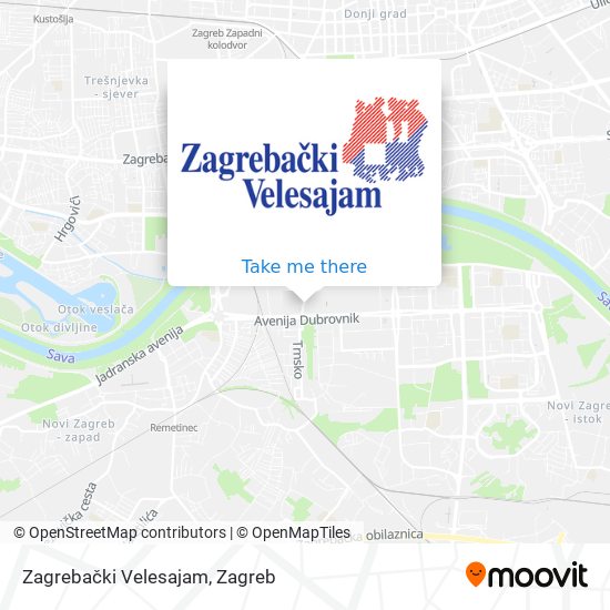 Zagrebački Velesajam map