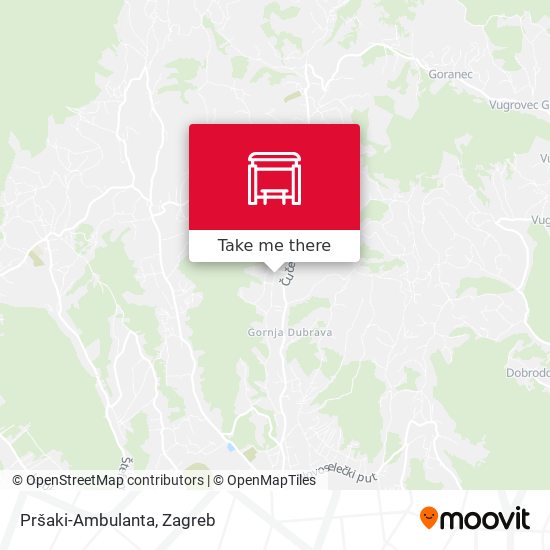 Pršaki-Ambulanta map