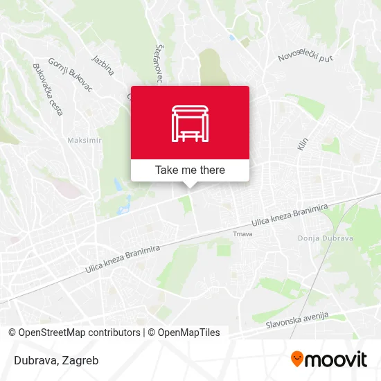 Dubrava map