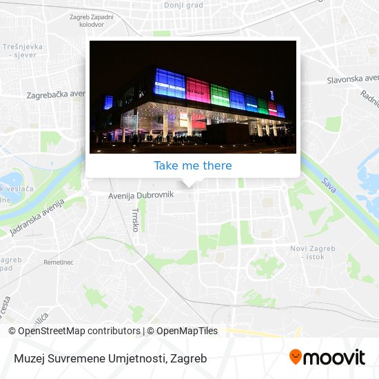 Muzej Suvremene Umjetnosti map