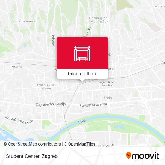 Studentski Centar map
