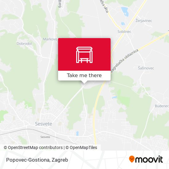 Popovec-Gostiona map