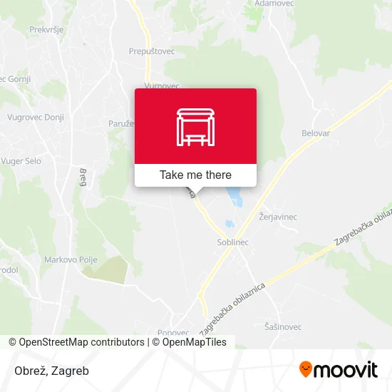 Obrež map