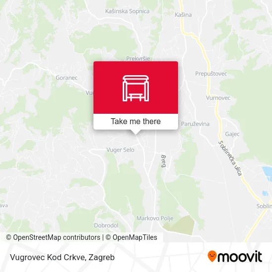 Vugrovec Kod Crkve map