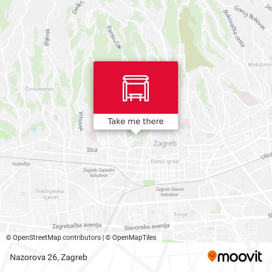 Nazorova 26 map