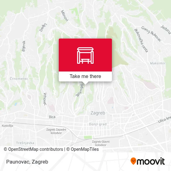 Paunovac map