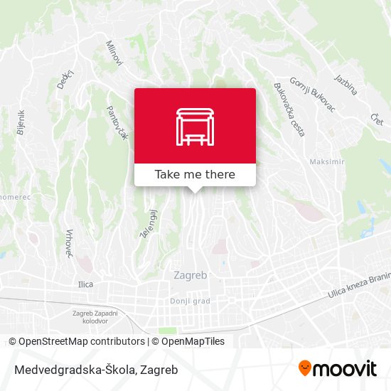 Medvedgradska-Škola map