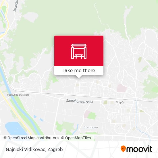 Gajnički Vidikovac map