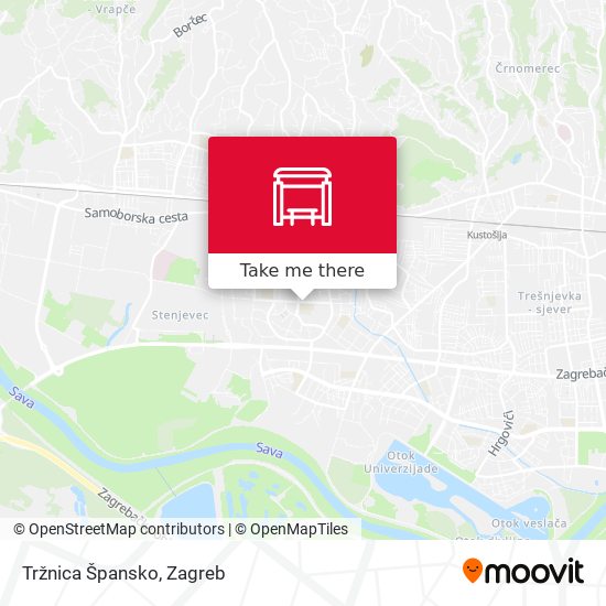 Tržnica Špansko map