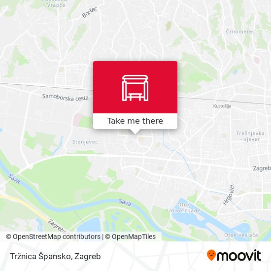 Tržnica Špansko map