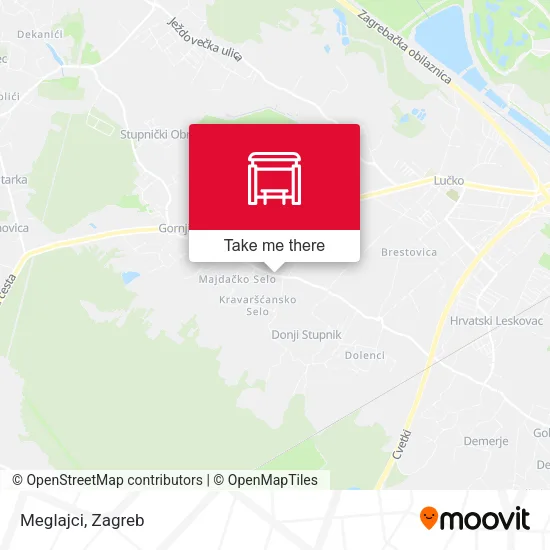 Meglajci map