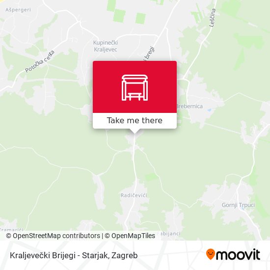 Kraljevečki Brijegi - Starjak map