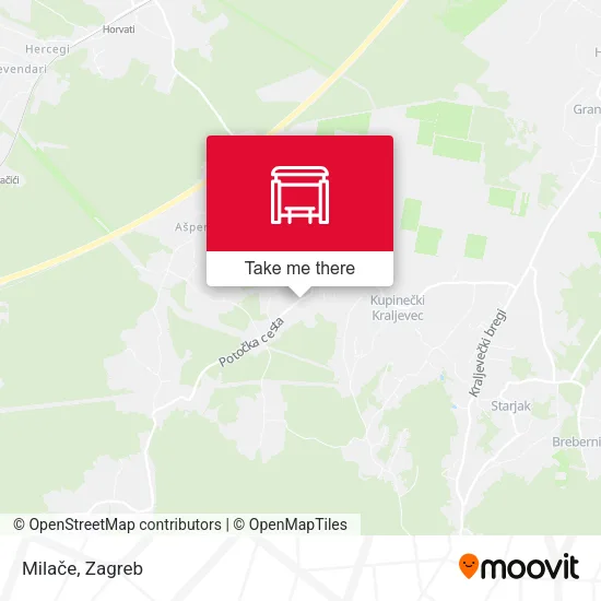 Milače map
