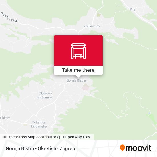Gornja Bistra - Okretište map