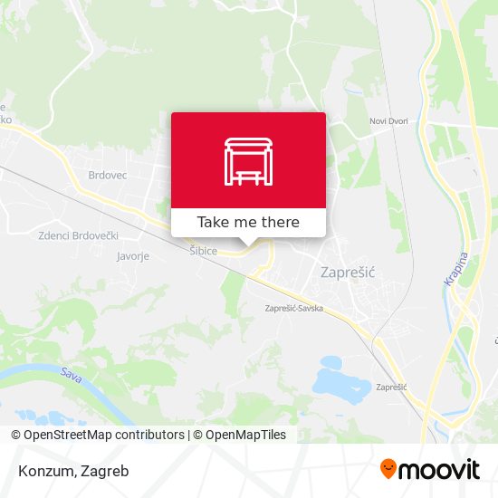 Konzum map