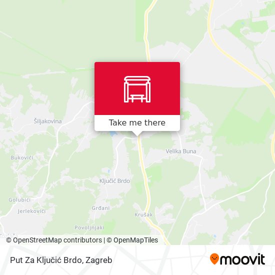 Put Za Ključić Brdo map
