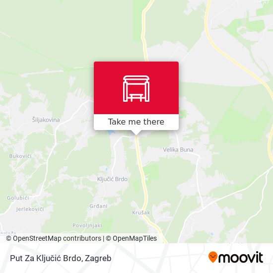 Put Za Ključić Brdo map