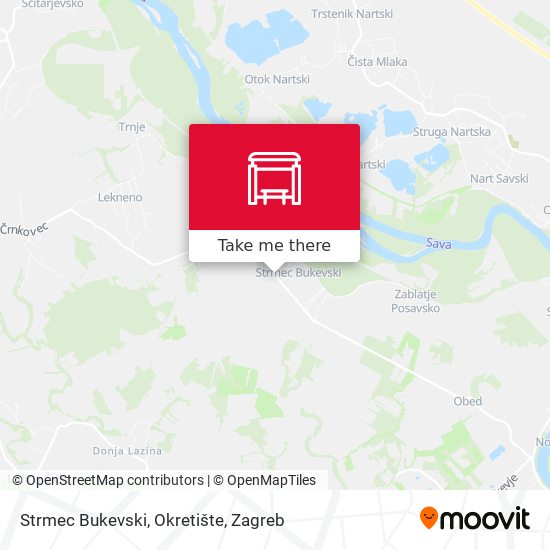 Strmec Bukevski, Okretište map