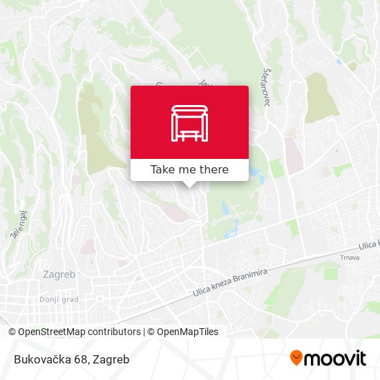 Bukovačka 68 map