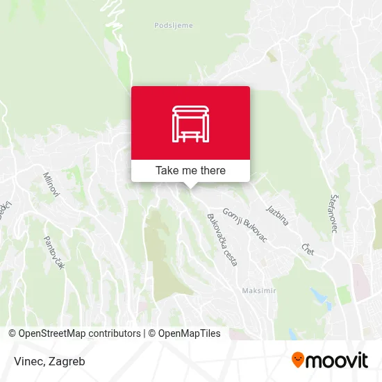 Vinec map