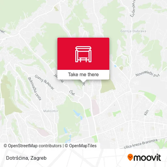 Dotršćina map