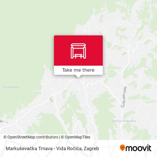 Markuševačka Trnava - Vida Ročića map