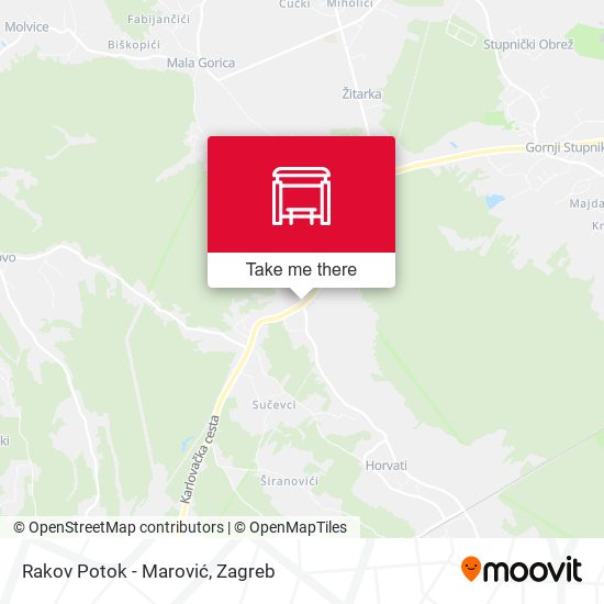 Rakov Potok - Marović map