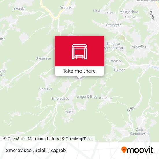 Smerovišće „Belak“ map