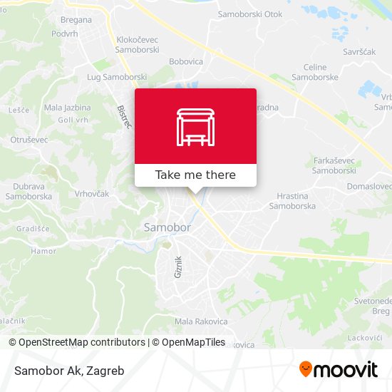 Samobor Ak map