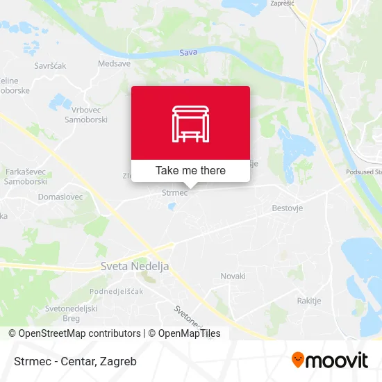 Strmec - Centar map