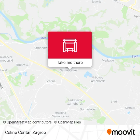 Celine Centar map